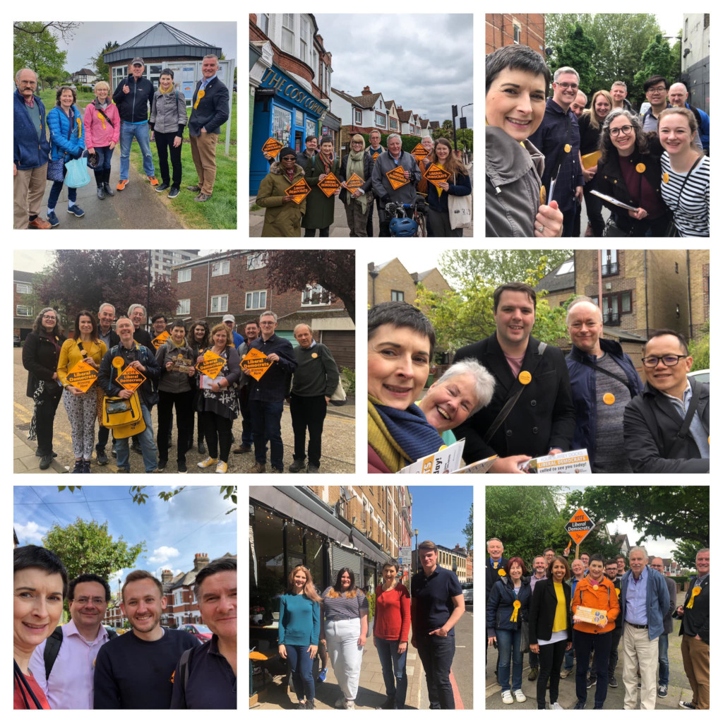 Caroline campaigning across London